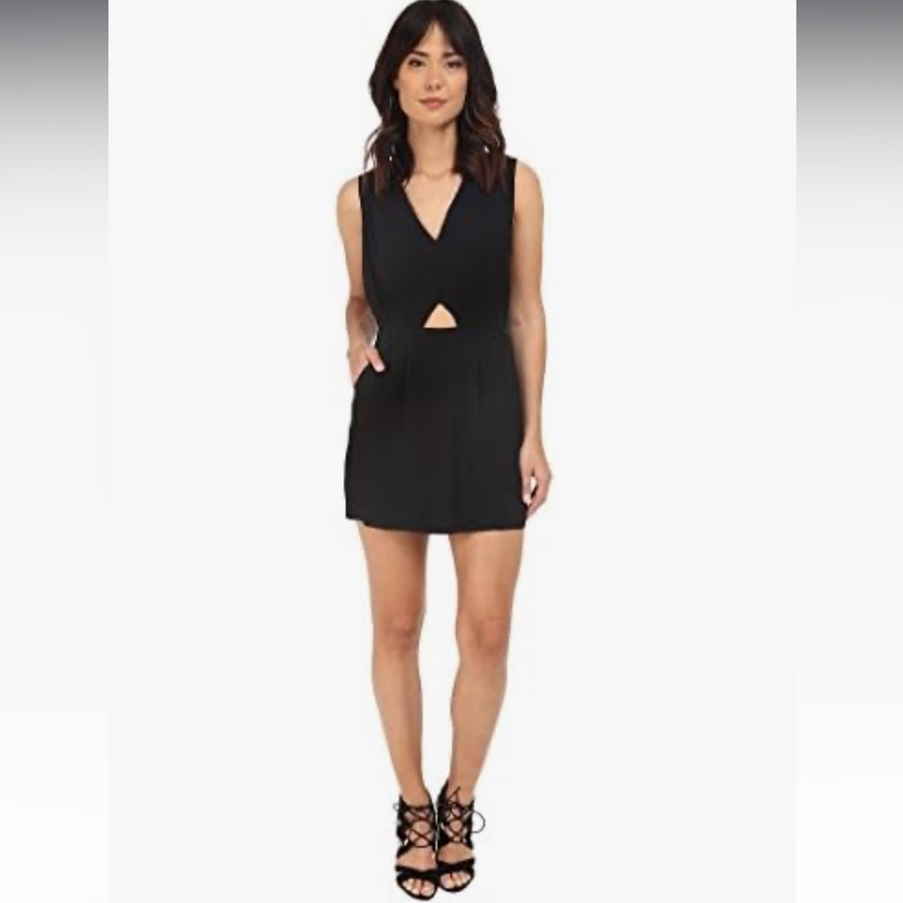 RVCA Meecrow Deep V Dress, Size Medium